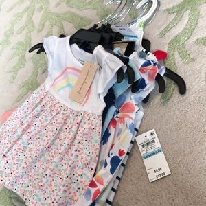 NWT 8 pieces Baby girl Shirt dresses